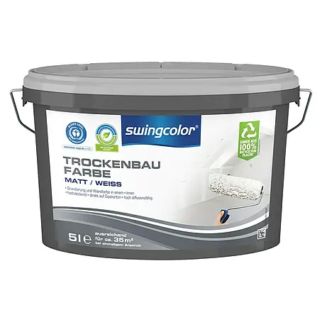 swingcolor  Wandfarbe Trockenbaufarbe