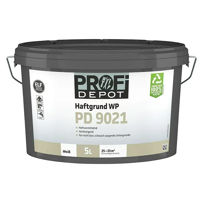 Profi Depot PD Haftgrund WP PD 9021 - Weiß, 5 l - Vorderansicht