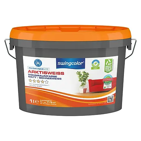 swingcolor  Wandfarbe Arktisweiß