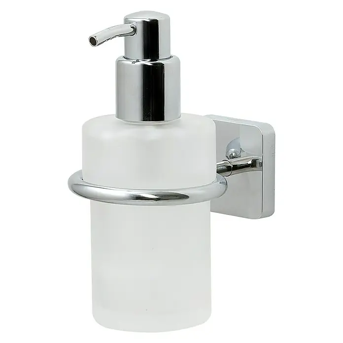 Tiger Onu Zeepdispenser - Roestvrij staal, Chroom, 180 ml - Diagonaal zicht
