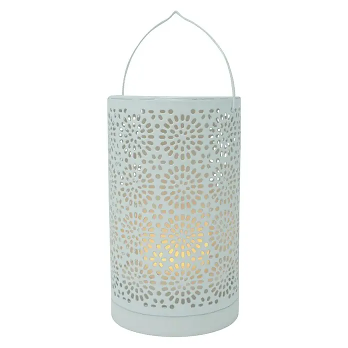 Vela con LED - Blanco, Altura: 13,5 cm, 8 cm - Vista frontal
