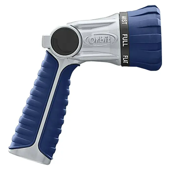 Orbit Pistola para el riego - Número de formas de rociado: 8, Zinc, Apto para: Grifos de agua - Vista de perfil derecho
