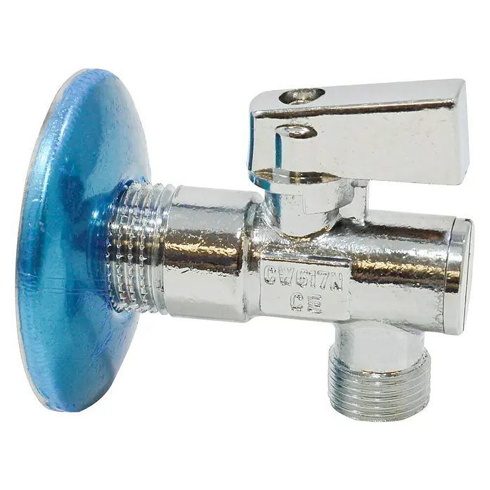 Llave de escuadra macho con filtro - Rosca exterior: ½″, Filtro de suciedad - Vista angular