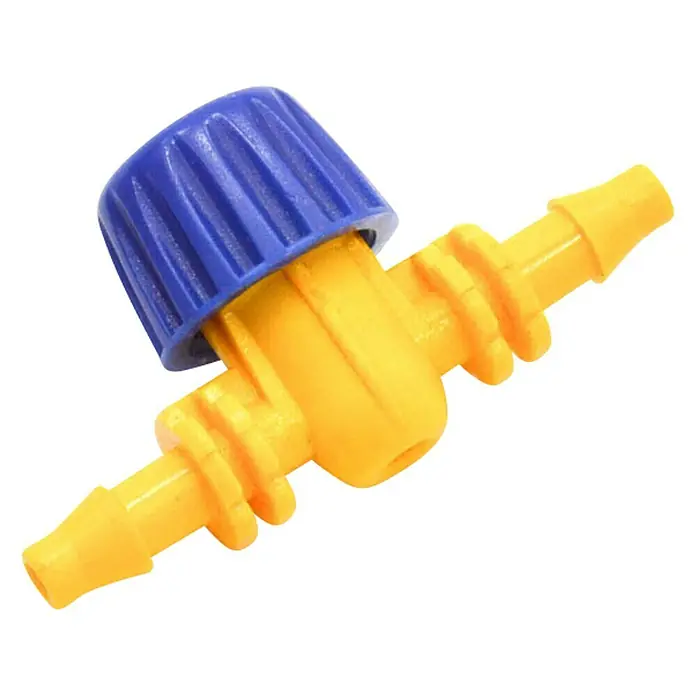 Llave de paso - 4 mm, Específico para: Microtubo de sistemas de riego por goteo - Vista angular