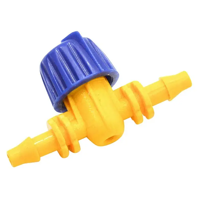 Llave de paso - 4 mm, Específico para: Microtubo de sistemas de riego por goteo - Vista angular