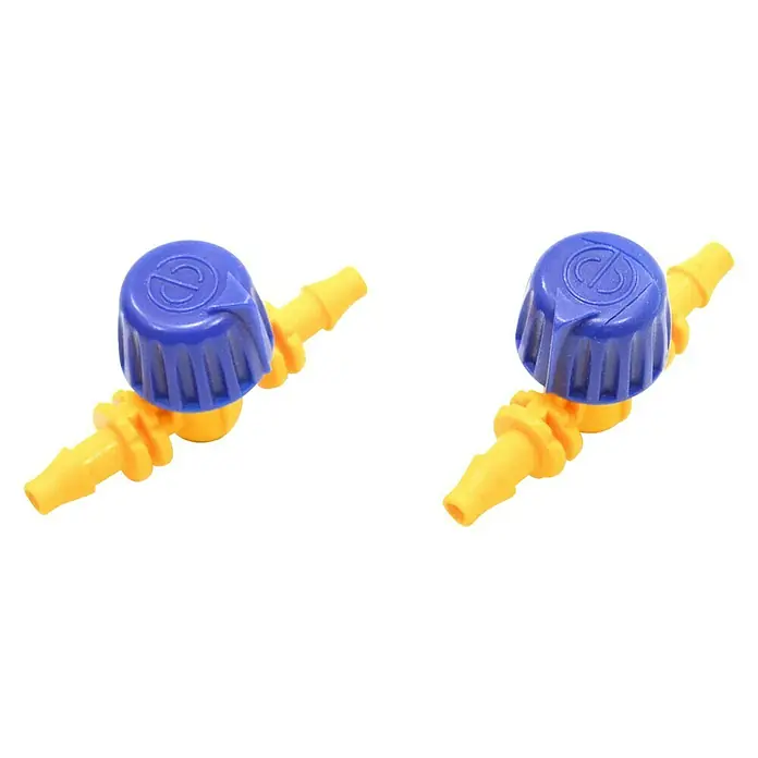Llave de paso - 4 mm, Específico para: Microtubo de sistemas de riego por goteo - Vista angular
