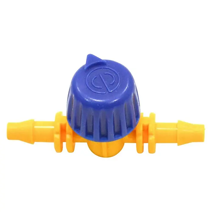 Llave de paso - 4 mm, Específico para: Microtubo de sistemas de riego por goteo - Vista angular