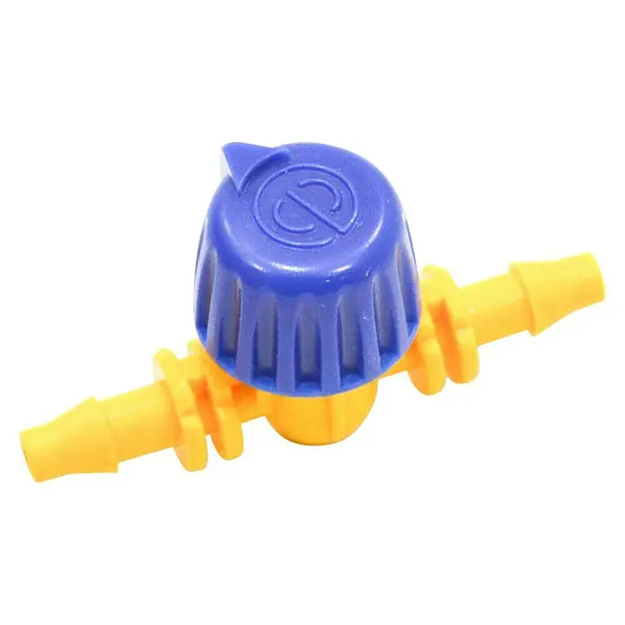 Llave de paso - 4 mm, Específico para: Microtubo de sistemas de riego por goteo - Vista angular