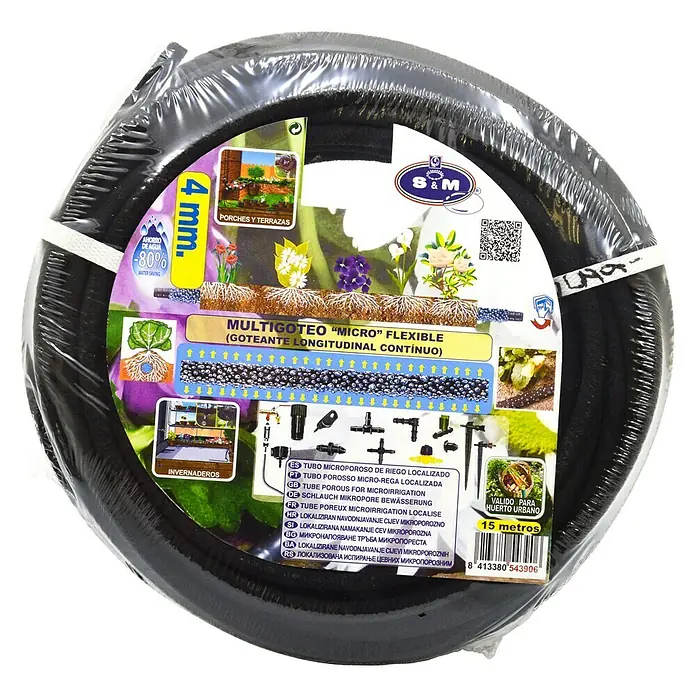 Manguera microporosa Localizada - Ø x L: 4 mm x 15 m - Vista frontal