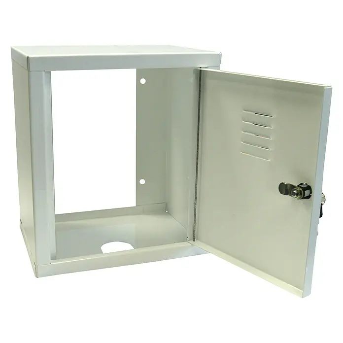 Armario exterior para programadores - L x An x Al: 20 x 27 x 30,5 cm, Metal, Blanco - Vista angular