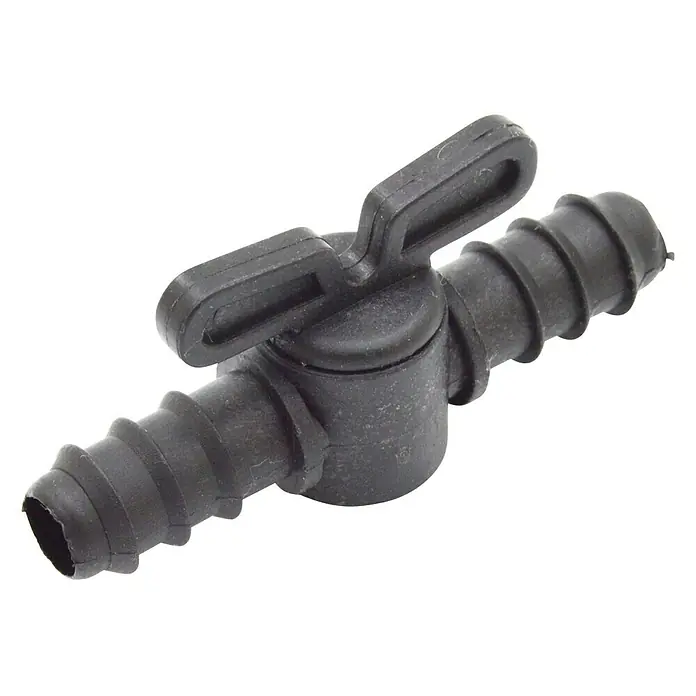 Llave de paso goteo - Diámetro conexión: 16 mm - Vista angular