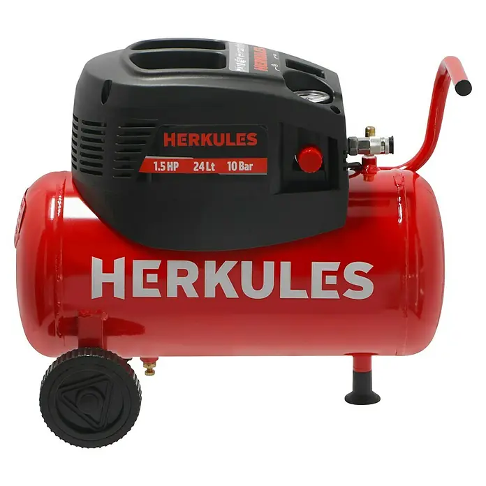 Herkules Compresor 200/10/24 - 1,1 kW, 10 bar, 24 l - Vista de perfil derecho