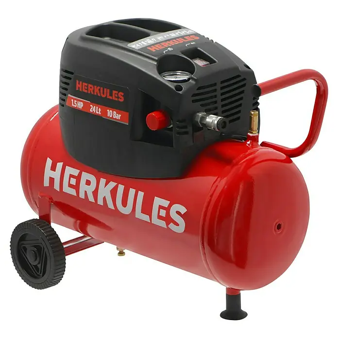Herkules Compresor 200/10/24 - 1,1 kW, 10 bar, 24 l - Vista angular