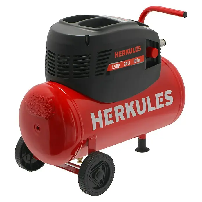 Herkules Compresor 200/10/24 - 1,1 kW, 10 bar, 24 l - Vista angular