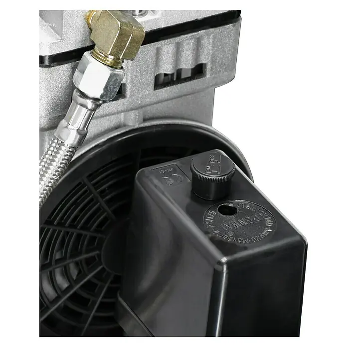 Herkules Pro-Line Flüsterkompressor Siltek 24 - 8 bar, 1 kW, Kesselinhalt: 24 l - Detailaufnahme