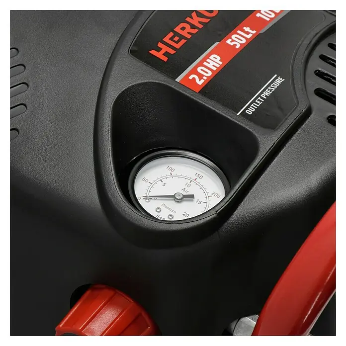 Herkules Set kompresor i pribor Fifty + set dodataka - Snaga motora: 1,5 kW, Tlak: 10 bara, Sadržaj spremnika: 50 l - Detaljan prikaz