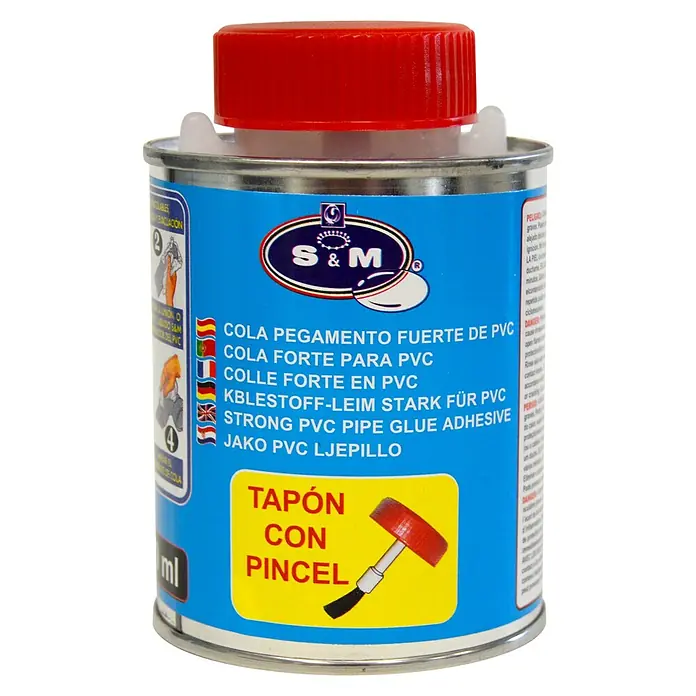 Adhesivo PVC con pincel - 250 ml - Vista frontal