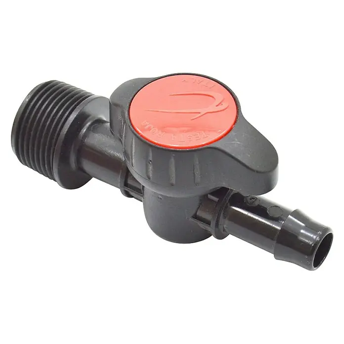 Llave de paso - Dimensión conexión: ¾″, Polipropileno, 1 ud. - Vista angular