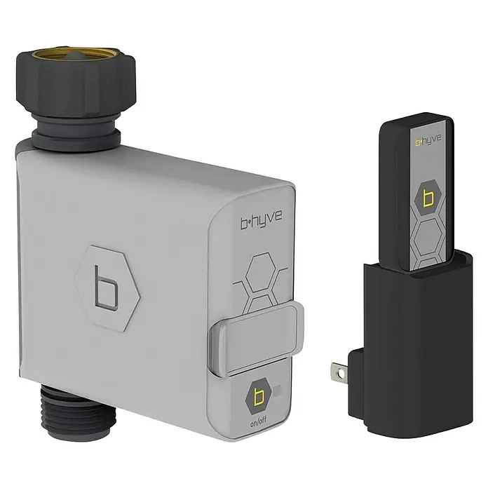 Programador de riego Wifi b-hyve - Gris - Vista angular