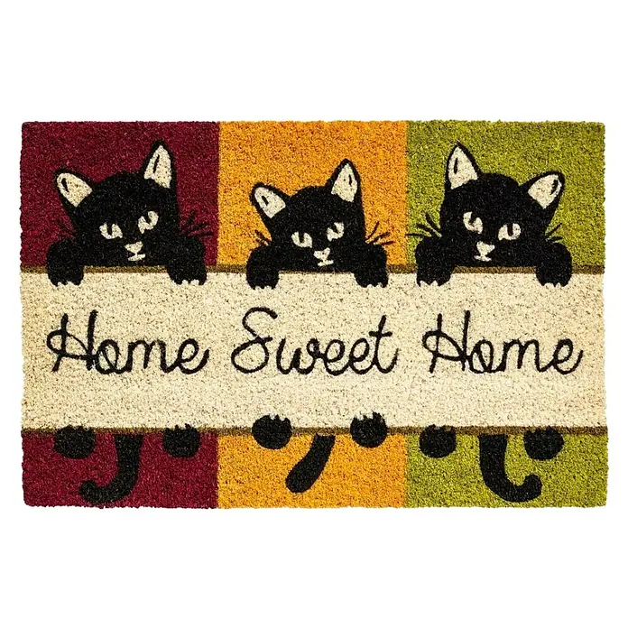 Otirač "Home Sweet Home" - Višebojna, D x Š: 60 x 40 cm - Pogled odozgo