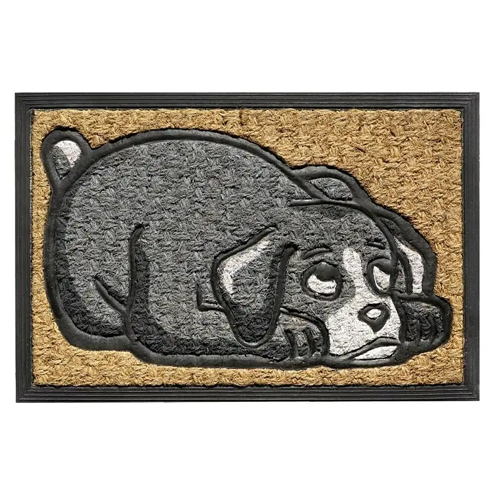 Otirač Boucara "DOG" - Bež boje, D x Š: 60 x 40 cm - Pogled odozgo