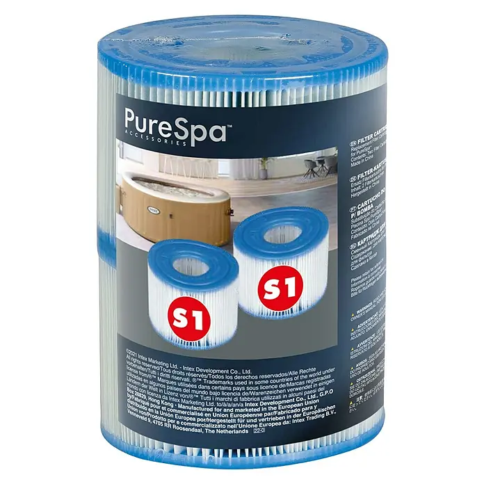 Intex Filterkartusche S1 - Passend für: Intex Whirlpools Pure Spa, 2 Stk. - Vorderansicht