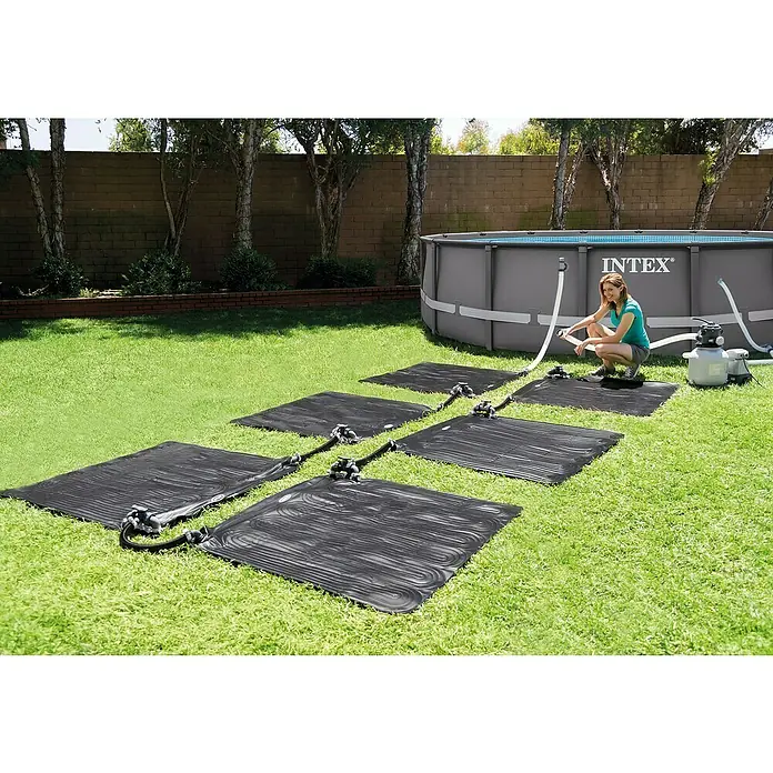 Intex Solarmatte - 120 x 120 cm, 1.250 l/h - Anwendungsbeispiel