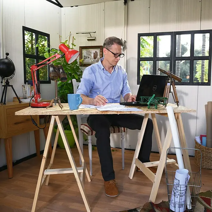 Keter Caseta para jardín Oakland 1175 - Plástico, Antracita/gris