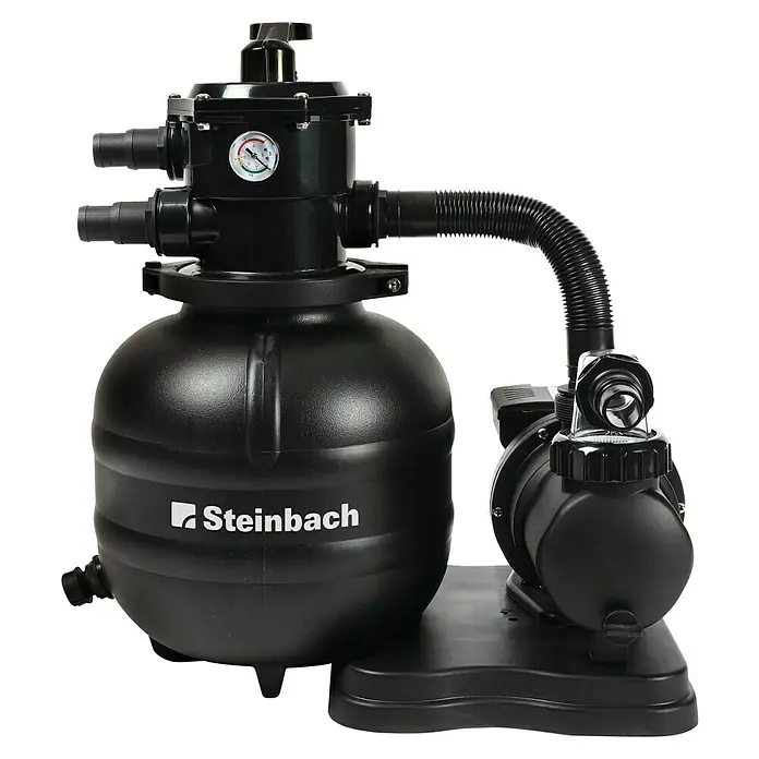Steinbach Sandfilteranlage Classic 310 - Filterleistung: 5,2 m³/h, Passend für: Pools bis 14 m³ Beckeninhalt - Vorderansicht