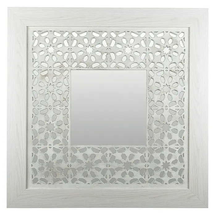Espejo Vector serie 9010 - 110 x 110 cm, Blanco