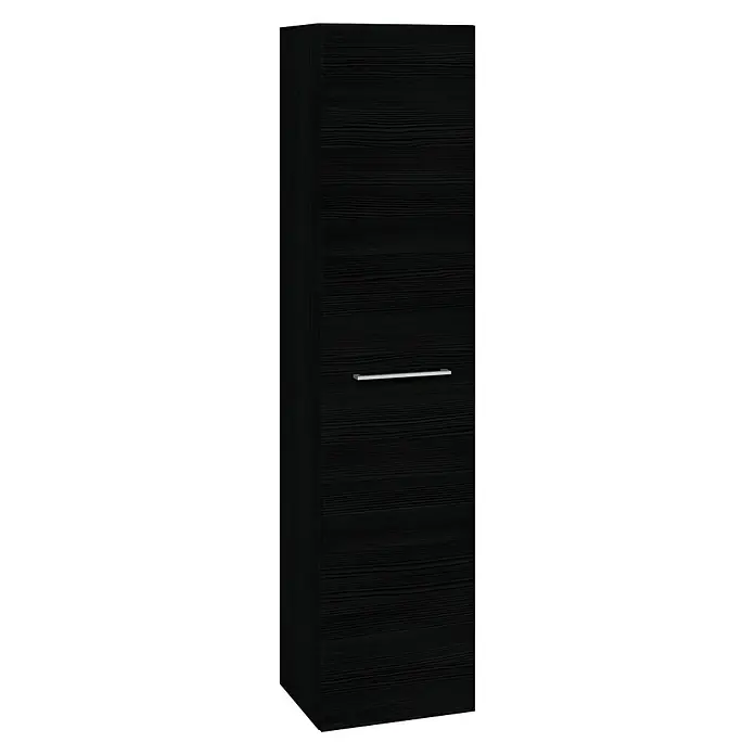 Scanbad Multo+ Hochschrank - 35 x 40 x 172,8 cm, Schwarz, Anschlag: Links