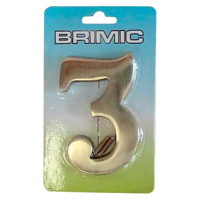 Micel Brimic Número 10 cm - 3, Oro