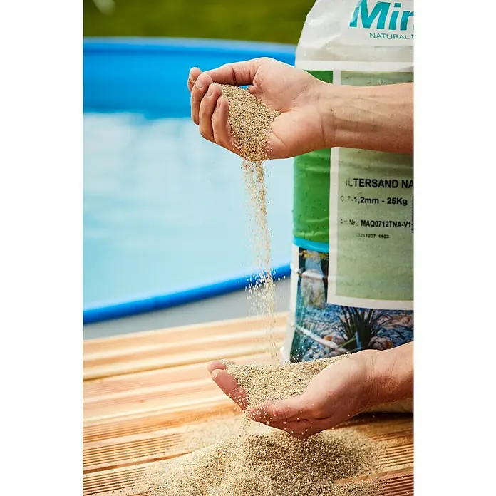 Min2C Aquasil-Filtersand - 0,7 mm - 1,2 mm, 25 kg - Anwendungsbeispiel