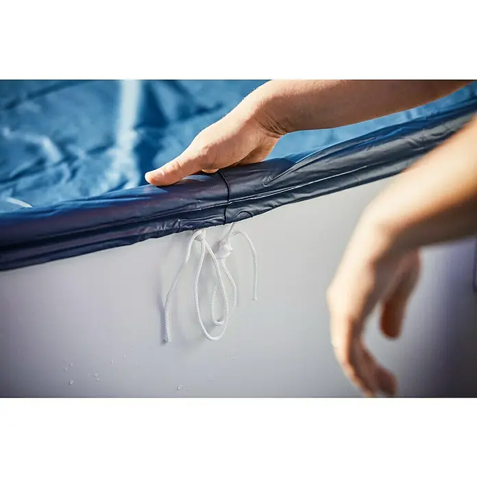 myPool Ganzjahresabdeckplane - Durchmesser: 350 cm - 366 cm, PE-Folie - Anwendungsbeispiel