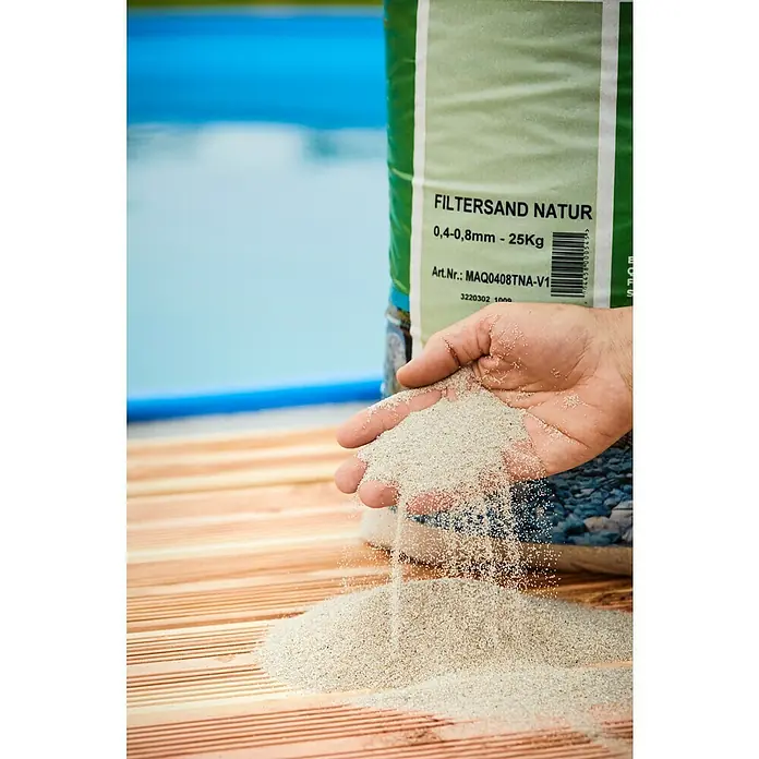 Min2C Aquasil-Filtersand - 0,4 mm - 0,8 mm, 25 kg - Anwendungsbeispiel