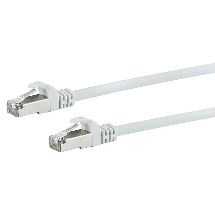 Schwaiger Netwerkkabel CAT6 S/FTP - Lengte: 50 m, Wit - Close-up