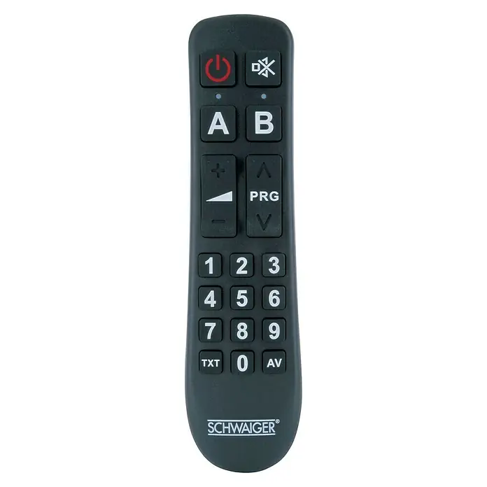 Schwaiger Universele afstandsbediening 2 in 1 - Zwart, 30 x 95 x 235 mm - Vooraanzicht