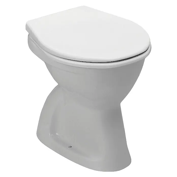Laufen Stand-WC Albanova - Mit Spülrand, Spülform: Flach, WC Abgang: Senkrecht, Weiß - Diagonale Ansicht