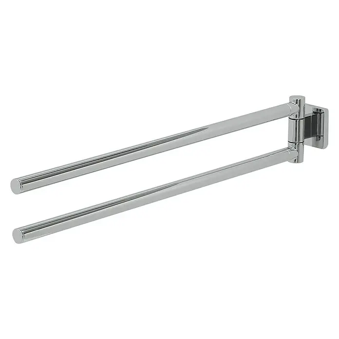 Tiger Dock Handdoekhouder - Chroom - Diagonaal zicht