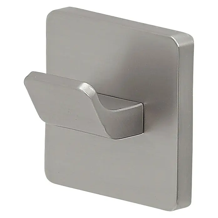 Tiger Dock Handdoekhaak - Geborsteld RVS, 21 x 34 x 34 mm - Diagonaal zicht