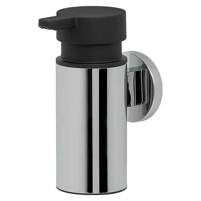 Tiger Noon Zeepdispenser - Roestvrij staal, Chroom, 90 ml - Diagonaal zicht