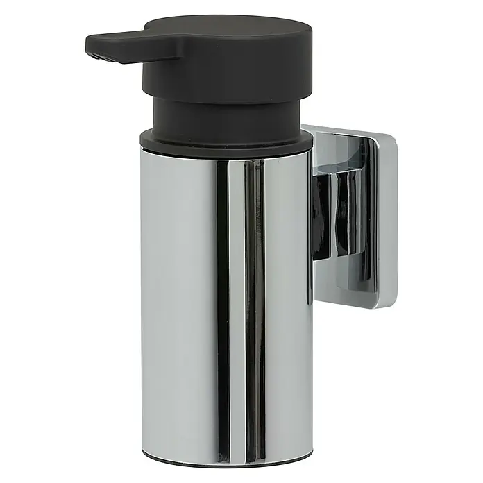 Tiger Dock Zeepdispenser - Roestvrij staal, Chroom, 90 ml - Diagonaal zicht