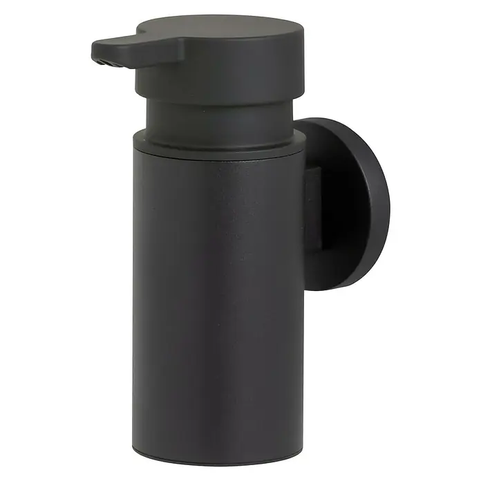 Tiger Noon Zeepdispenser - Zamak, Zwart, 90 ml - Diagonaal zicht