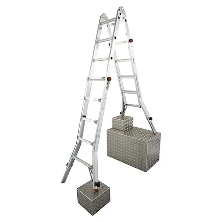 Krause  Sprossen-Gelenk-Teleskopleiter TeleVario