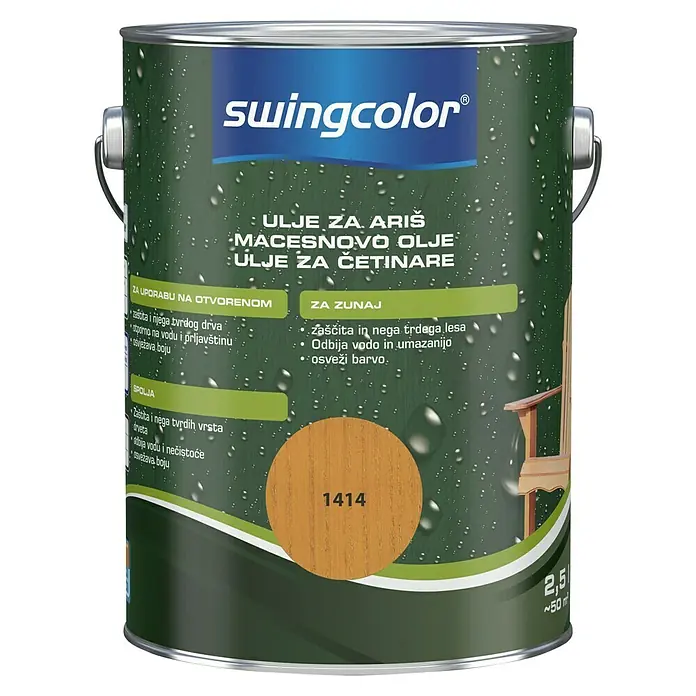 swingcolor Ulje za ariš - Boja: Ariš, 2,5 l, Svilenkasti mat - Pogled sprijeda