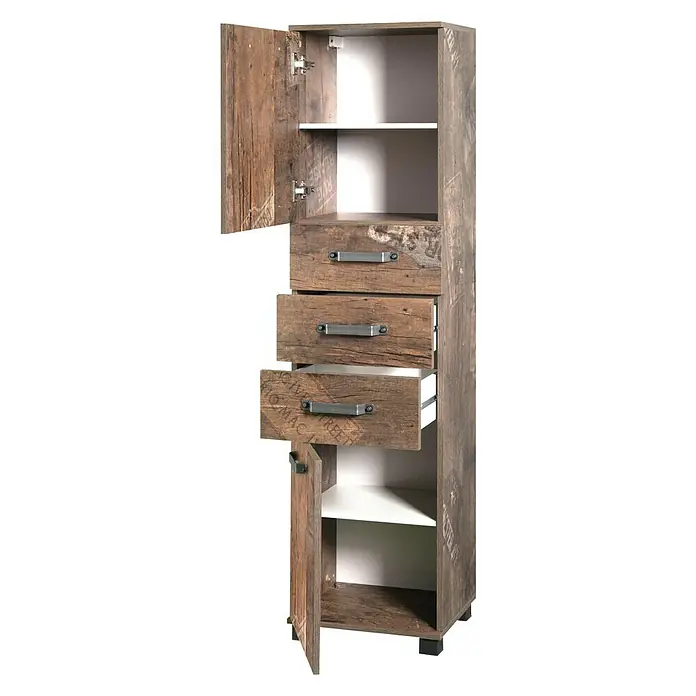 Schildmeyer Milan Hochschrank - 40,5 x 32 x 164 cm, Panamaeiche - Anwendungsbeispiel