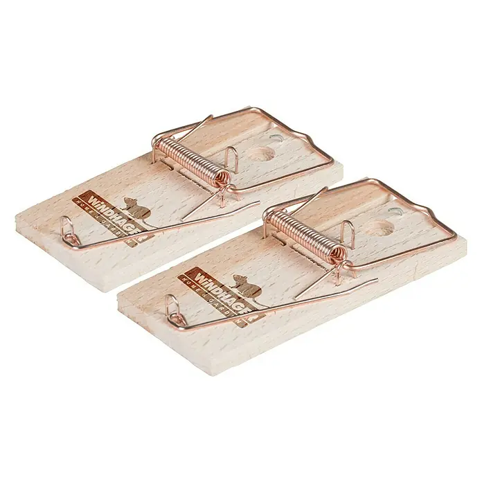 Windhager Mausefalle Lose - Schlagfalle, Holz - Diagonale Ansicht