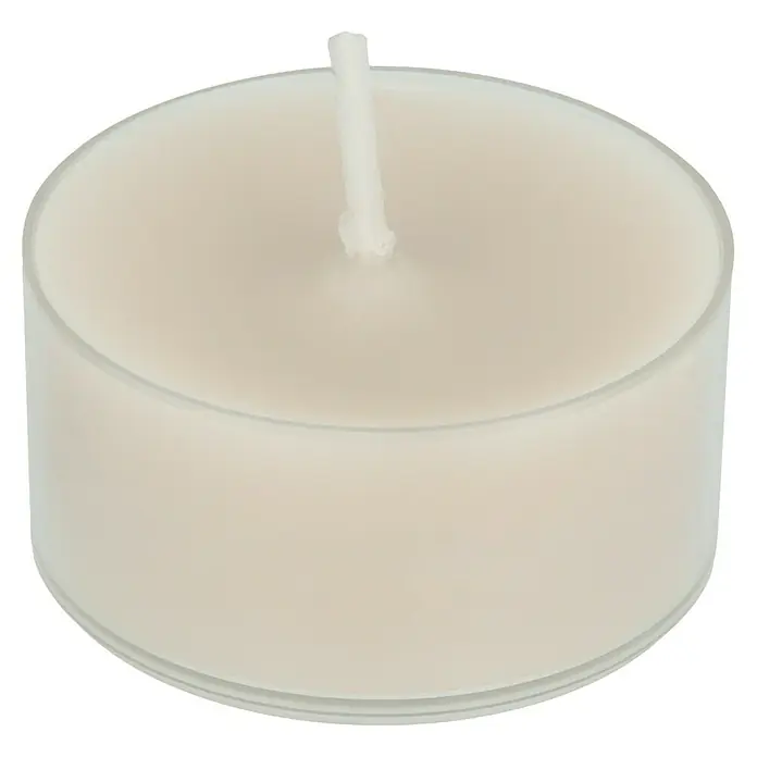 Teelichter Duft - 9 Stk., Creme, Mint und Cedarwood - Diagonale Ansicht