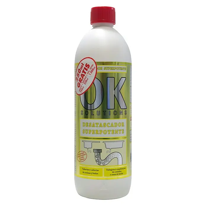 Desatascador líquido OK - 1 l, Botella