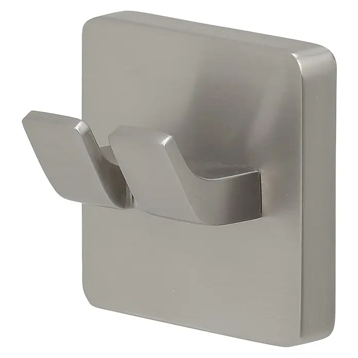 Tiger Dock Handdoekhaak - Geborsteld RVS, 32 x 49 x 49 mm - Diagonaal zicht